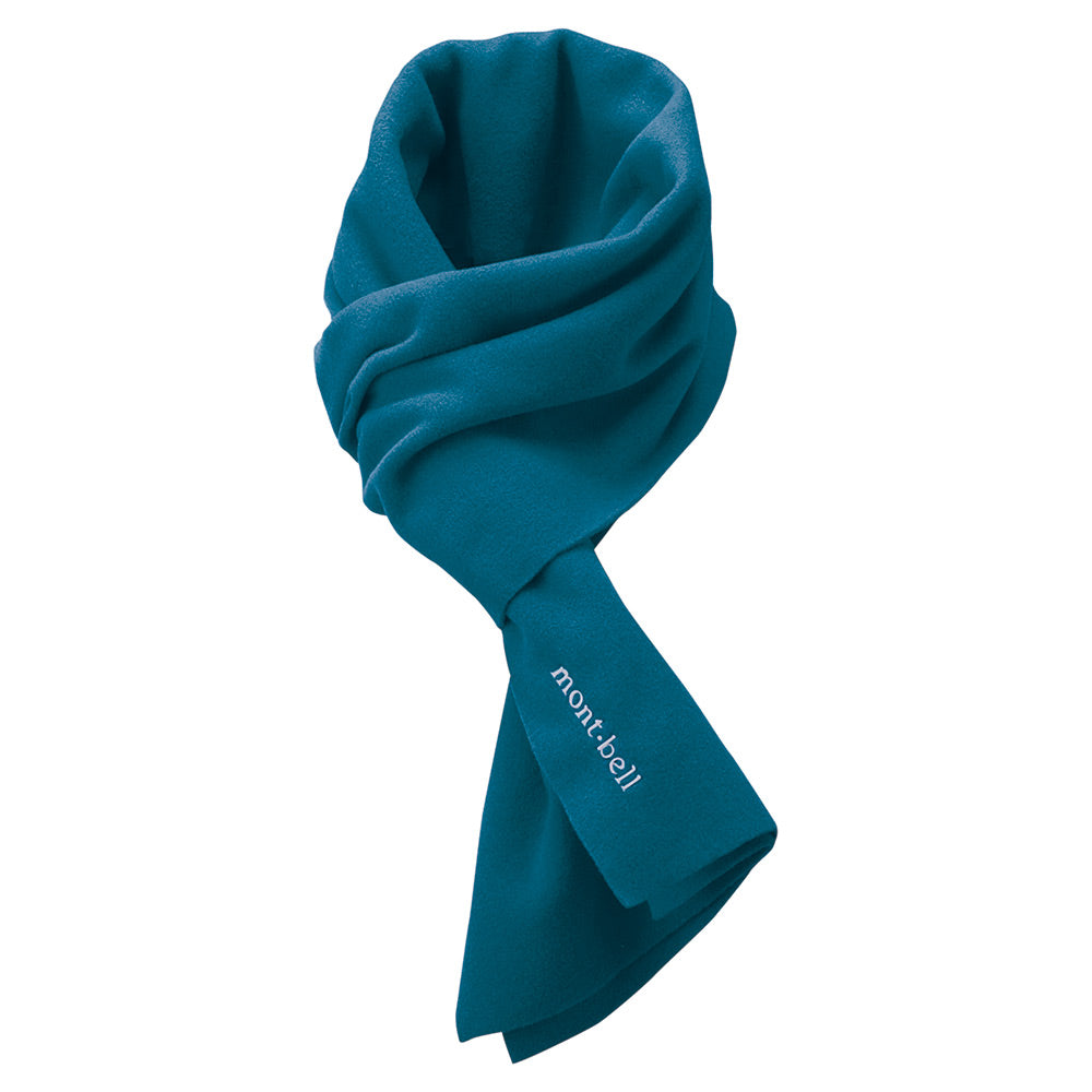 Orders MONT-BELL Solid Blue Muffler Scarf Japanese Brand