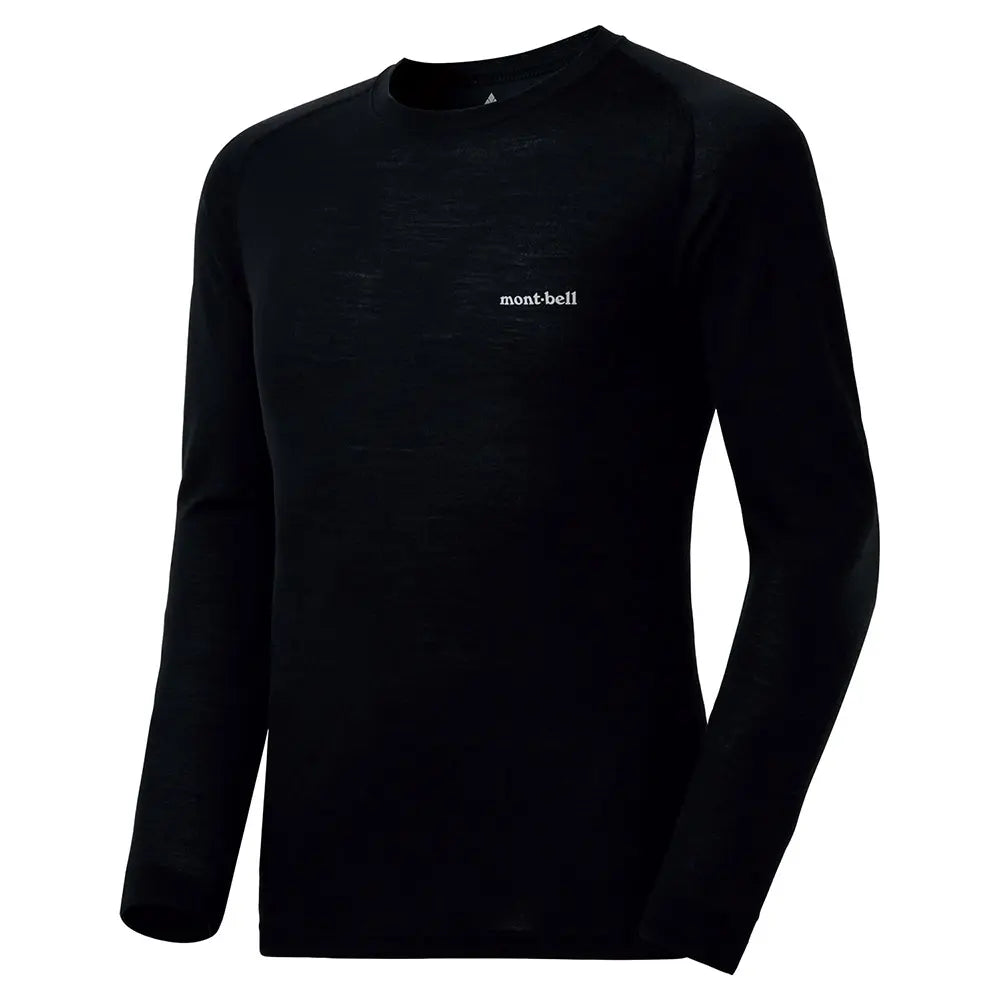 Montbell Mens Super Merino Wool Middle Weight Round Neck Shirt